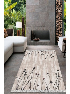 Viyana Home Dijital Baskılı Kaymaz Taban Yıkanabilir Modern Salon Halısı Mutfak Halısı Yolluk VH-HT-458