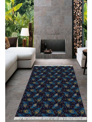 Viyana Home Dijital Baskılı Kaymaz Taban Yıkanabilir Modern Salon Halısı Mutfak Halısı Yolluk VH-HT-475