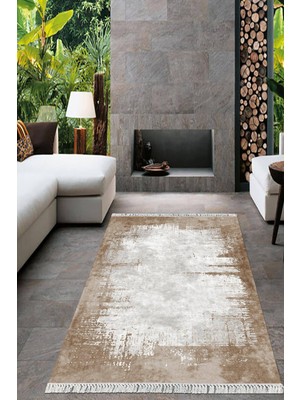 Viyana Home Dijital Baskılı Kaymaz Taban Yıkanabilir Sade Desen Salon Halısı Mutfak Halısı Yolluk VH-HT-494