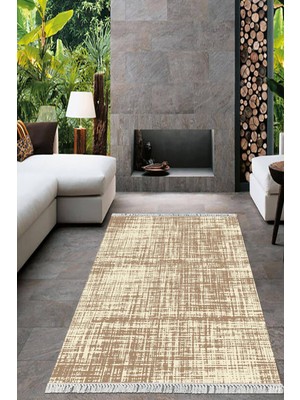 Viyana Home Dijital Baskılı Kaymaz Taban Yıkanabilir Sade Desen Salon Halısı Mutfak Halısı Yolluk VH-HT-603