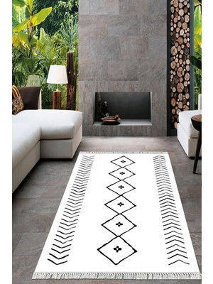 Viyana Home Dijital Baskılı Kaymaz Taban Yıkanabilir Iskandinav Salon Halısı Mutfak Halısı Yolluk VH-HT-571