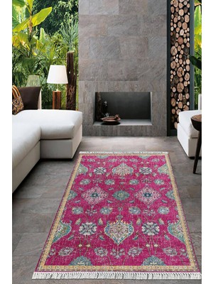 Viyana Home Dijital Baskılı Kaymaz Taban Yıkanabilir Modern Salon Halısı Mutfak Halısı Yolluk VH-HT-750