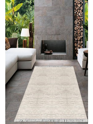 Viyana Home Dijital Baskılı Kaymaz Taban Yıkanabilir Sade Desen Salon Halısı Mutfak Halısı Yolluk VH-HT-735