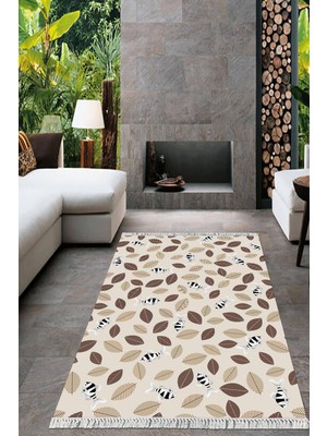 Viyana Home Dijital Baskılı Kaymaz Taban Yıkanabilir Modern Salon Halısı Mutfak Halısı Yolluk VH-HT-956