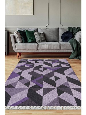 Viyana Home Dijital Baskılı Kaymaz Taban Yıkanabilir Salon Halısı Mutfak Halısı Yolluk VH-SD-1009