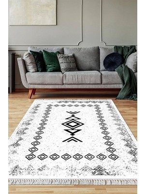 Viyana Home Dijital Baskılı Kaymaz Taban Yıkanabilir Salon Halısı Mutfak Halısı Yolluk VH-SD-1049