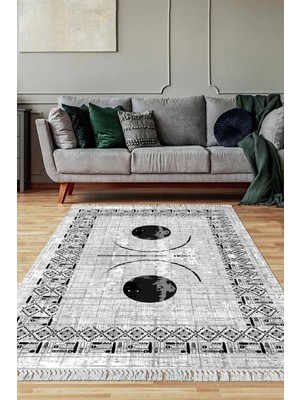 Viyana Home Dijital Baskılı Kaymaz Taban Yıkanabilir Salon Halısı Mutfak Halısı Yolluk VH-SD-1069