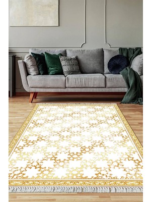 Viyana Home Dijital Baskılı Kaymaz Taban Yıkanabilir Salon Halısı Mutfak Halısı Yolluk VH-SD-1110
