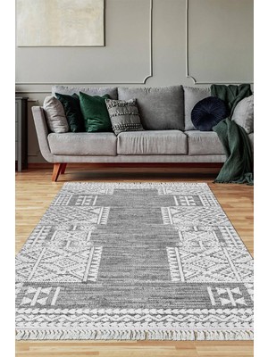 Viyana Home Dijital Baskılı Kaymaz Taban Yıkanabilir Salon Halısı Mutfak Halısı Yolluk VH-SD-1138