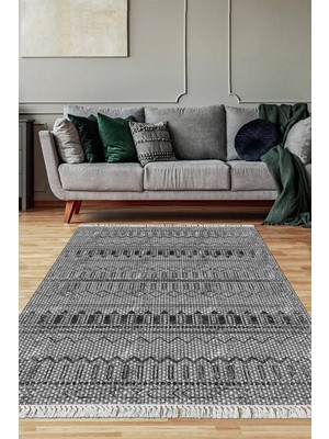 Viyana Home Dijital Baskılı Kaymaz Taban Yıkanabilir Salon Halısı Mutfak Halısı Yolluk VH-SD-1173