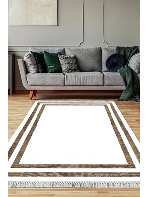 Viyana Home Dijital Baskılı Kaymaz Taban Yıkanabilir Salon Halısı Mutfak Halısı Yolluk VH-SD-302