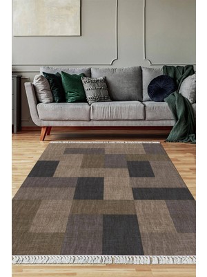 Viyana Home Dijital Baskılı Kaymaz Taban Yıkanabilir Salon Halısı Mutfak Halısı Yolluk VH-SD-368