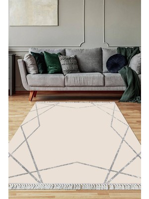 Viyana Home Dijital Baskılı Kaymaz Taban Yıkanabilir Salon Halısı Mutfak Halısı Yolluk VH-SD-481