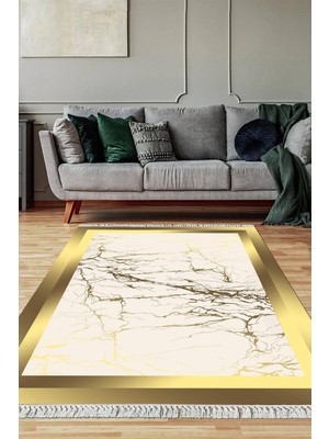 Viyana Home Dijital Baskılı Kaymaz Taban Yıkanabilir Salon Halısı Mutfak Halısı Yolluk VH-SD-493