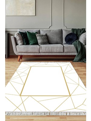 Viyana Home Dijital Baskılı Kaymaz Taban Yıkanabilir Salon Halısı Mutfak Halısı Yolluk VH-SD-536