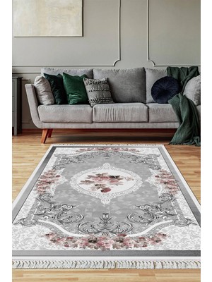 Viyana Home Dijital Baskılı Kaymaz Taban Yıkanabilir Salon Halısı Mutfak Halısı Yolluk VH-SD-587