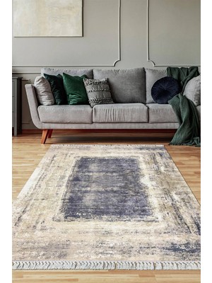 Viyana Home Dijital Baskılı Kaymaz Taban Yıkanabilir Salon Halısı Mutfak Halısı Yolluk VH-SD-734