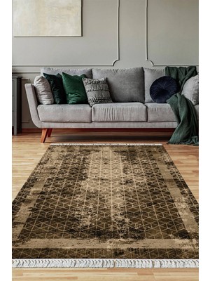 Viyana Home Dijital Baskılı Kaymaz Taban Yıkanabilir Salon Halısı Mutfak Halısı Yolluk VH-SD-831