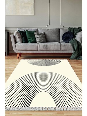 Viyana Home Dijital Baskılı Kaymaz Taban Yıkanabilir Salon Halısı Mutfak Halısı Yolluk VH-SD-905