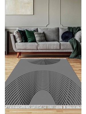 Viyana Home Dijital Baskılı Kaymaz Taban Yıkanabilir Salon Halısı Mutfak Halısı Yolluk VH-SD-904