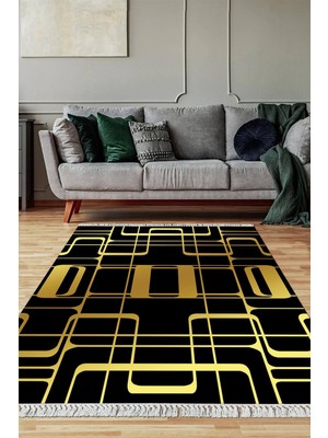 Viyana Home Dijital Baskılı Kaymaz Taban Yıkanabilir Salon Halısı Mutfak Halısı Yolluk VH-SD-974