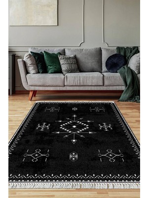 Viyana Home Dijital Baskılı Kaymaz Taban Yıkanabilir Salon Halısı Mutfak Halısı Yolluk VH-SD-959