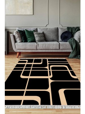 Viyana Home Dijital Baskılı Kaymaz Taban Yıkanabilir Salon Halısı Mutfak Halısı Yolluk VH-SD-986