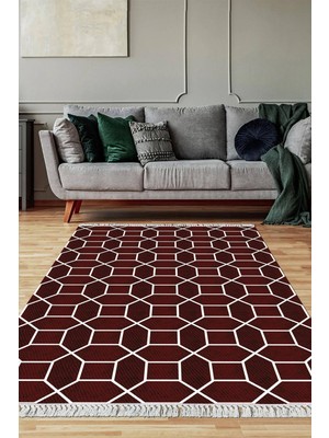 Viyana Home Dijital Baskılı Kaymaz Taban Yıkanabilir Salon Halısı Mutfak Halısı Yolluk VH-SD-989