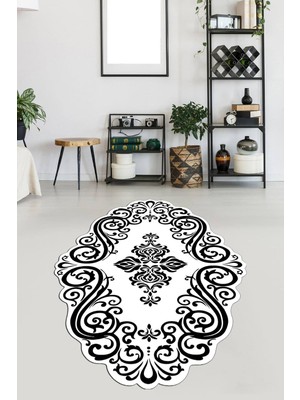 Viyana Home Kaymaz Taban Yıkanabilir Lazer Kesim Salon Halısı Mutfak Halısı Yolluk VHL-HT-889