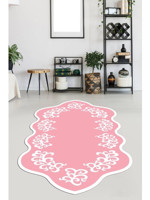 Viyana Home Kaymaz Taban Yıkanabilir Lazer Kesim Salon Halısı Mutfak Halısı Yolluk VHL-SD-132