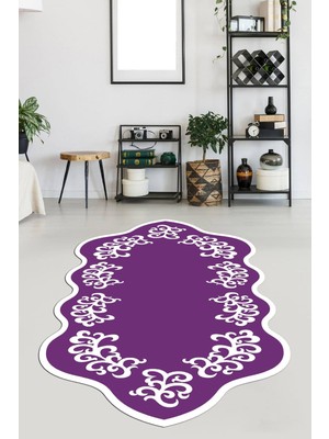 Viyana Home Kaymaz Taban Yıkanabilir Lazer Kesim Salon Halısı Mutfak Halısı Yolluk VHL-SD-131