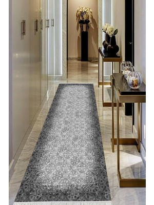 Viyana Home Dijital Baskılı Kaymaz Taban Yıkanabilir Modern Salon Halısı Koridor Halısı Yolluk VHU-HT-245