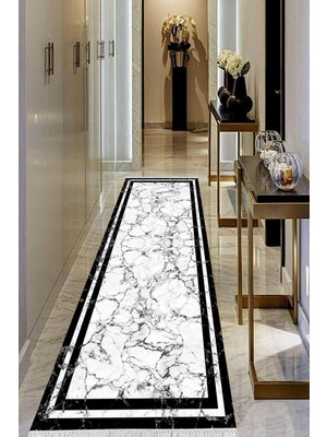 Viyana Home Dijital Baskılı Kaymaz Taban Yıkanabilir Modern Salon Halısı Koridor Halısı Yolluk VHU-HT-601