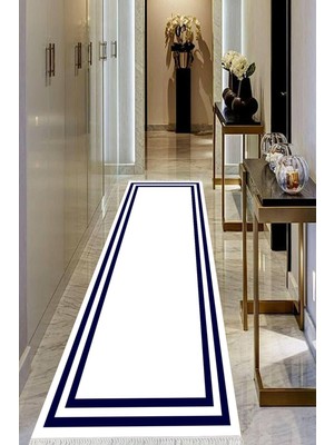 Viyana Home Dijital Baskılı Kaymaz Taban Yıkanabilir Modern Salon Halısı Koridor Halısı Yolluk VHU-HT-540
