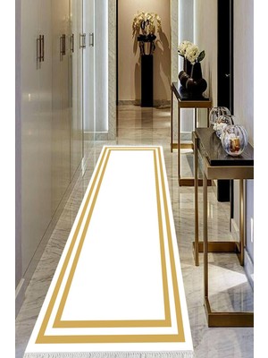 Viyana Home Dijital Baskılı Kaymaz Taban Yıkanabilir Modern Salon Halısı Koridor Halısı Yolluk VHU-HT-535