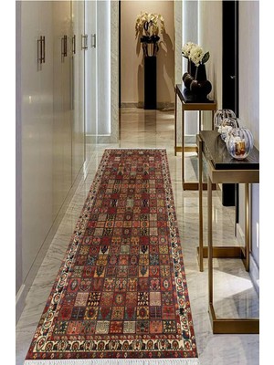 Viyana Home Dijital Baskılı Kaymaz Taban Yıkanabilir Modern Salon Halısı Koridor Halısı Yolluk VHU-HY-869