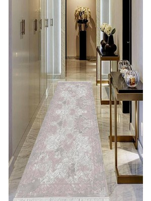 Viyana Home Dijital Baskılı Kaymaz Taban Yıkanabilir Modern Salon Halısı Koridor Halısı Yolluk VHU-HY-1075