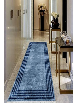 Viyana Home Dijital Baskılı Kaymaz Taban Yıkanabilir Modern Salon Halısı Koridor Halısı Yolluk VHU-HT-488