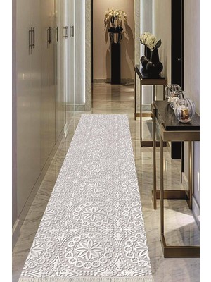 Viyana Home Dijital Baskılı Kaymaz Taban Yıkanabilir Modern Salon Halısı Koridor Halısı Yolluk VHU-HS-407