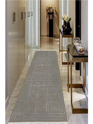 Viyana Home Dijital Baskılı Kaymaz Taban Yıkanabilir Modern Salon Halısı Koridor Halısı Yolluk VHU-SD-1042