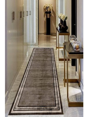 Viyana Home Dijital Baskılı Kaymaz Taban Yıkanabilir Modern Salon Halısı Koridor Halısı Yolluk VHU-HY-1244