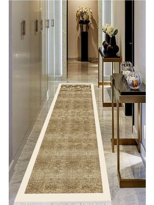 Viyana Home Dijital Baskılı Kaymaz Taban Yıkanabilir Modern Salon Halısı Koridor Halısı Yolluk VHU-SD-414