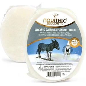 Eşek Sütü Özlü Doğal Süngerli Sabun 130 gr