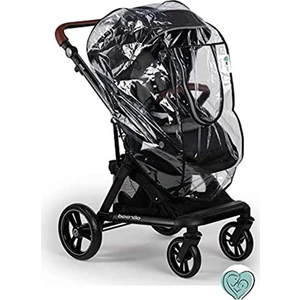 Bybaby Fermuarlı Yağmur ve Rüzgar Geçilmez Deluxe Bebek Arabası Yağmurluğu