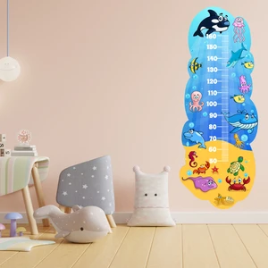 Echo Home Sevimli Deniz Hayvanları Temalı Çocuk Odası Boy Ölçer Boy Ölçüm Cetveli