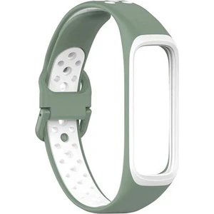 Samsung Galaxy Fit 2 Akıllı Bileklik Uyumlu Delikli Nike Desenli Silikon Kordon Kayış