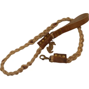 Köpek gezdirme tasması Büyük ırk Kalın Kancalı saç örgü Deri-Halat:18mm Uzunluk:120cm tasma: ayarlamalı dog leash TB2-12