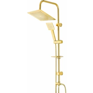 Armilla Armatür Kare Gold Robot Duş Seti Yağmurlama Gold Tepe Duş Seti