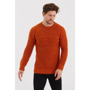 Cool Tarz Erkek Kiremit Nevrüllü Triko KAZAK-TRZCM28888R300S