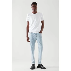 Cool Tarz Beyaz Basic Erkek Slim Fit %100 Pamuklu Kısa Kollu Bisiklet Yaka T-Shirt